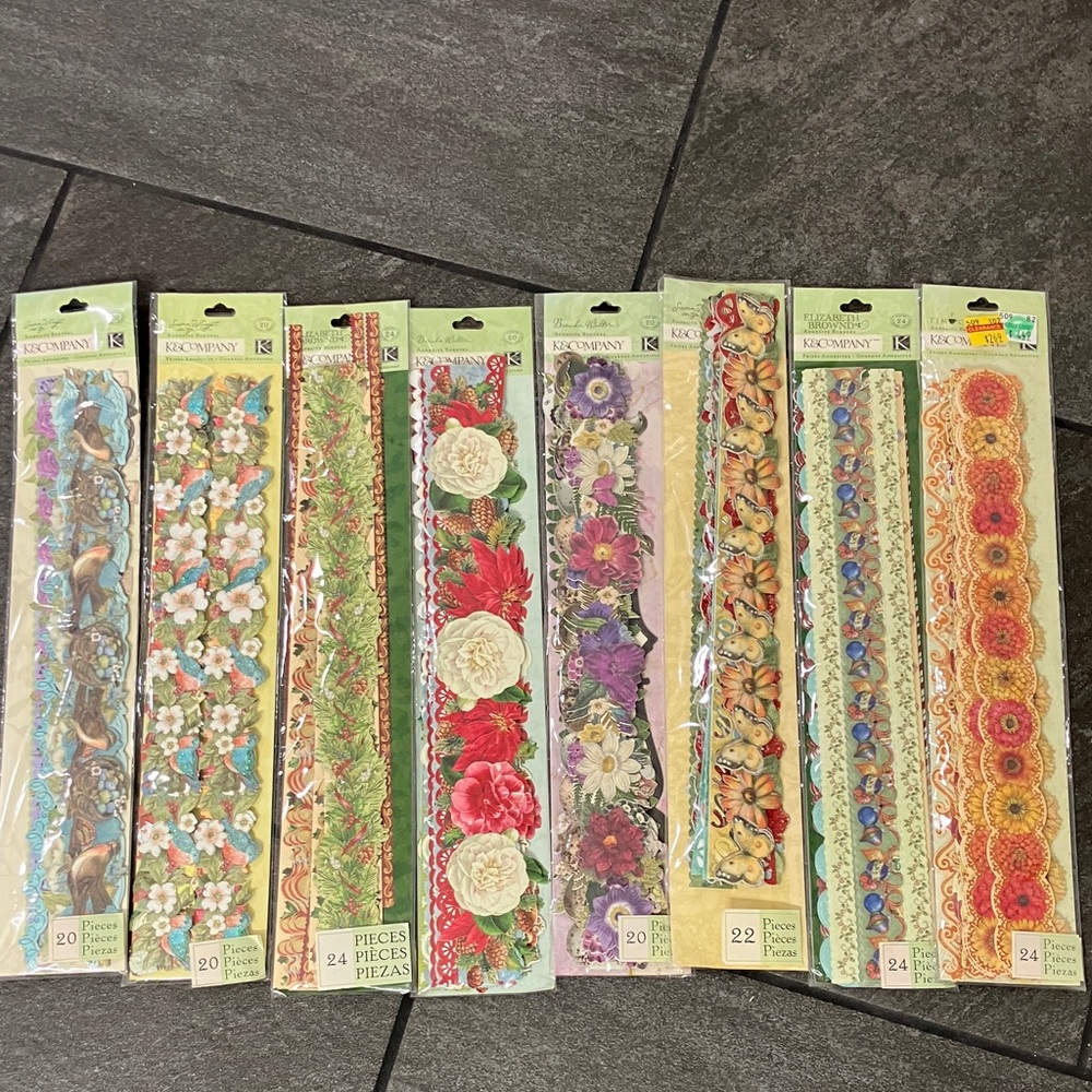 Recollections Floral Art Borders Set